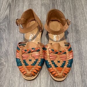 Mexican Artisan Leather Woven Huaraches Sandals 7